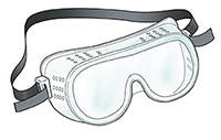 ochelari cu ventilare directa